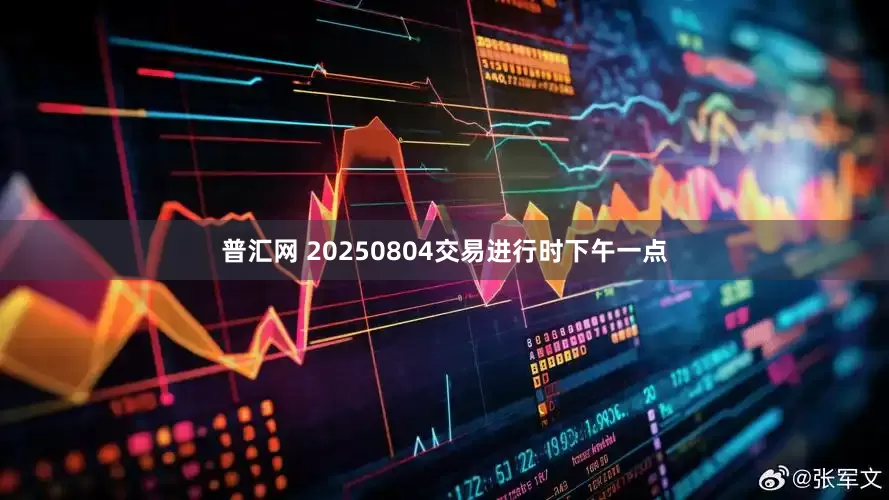 普汇网 20250804交易进行时下午一点